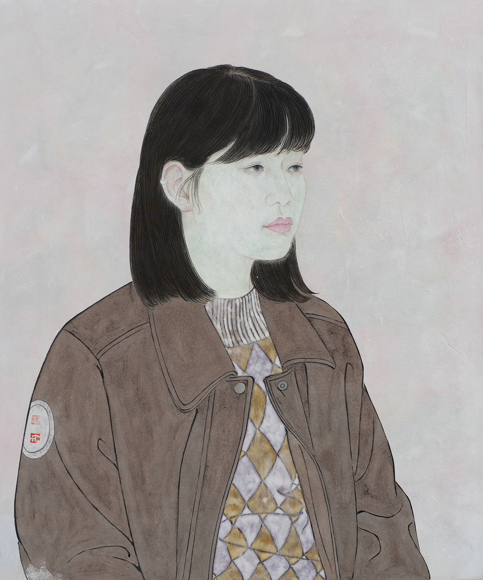 洛阳丁丁（丁筱洁） 《关雎》 工笔 纸本  64cm×53cm 2021